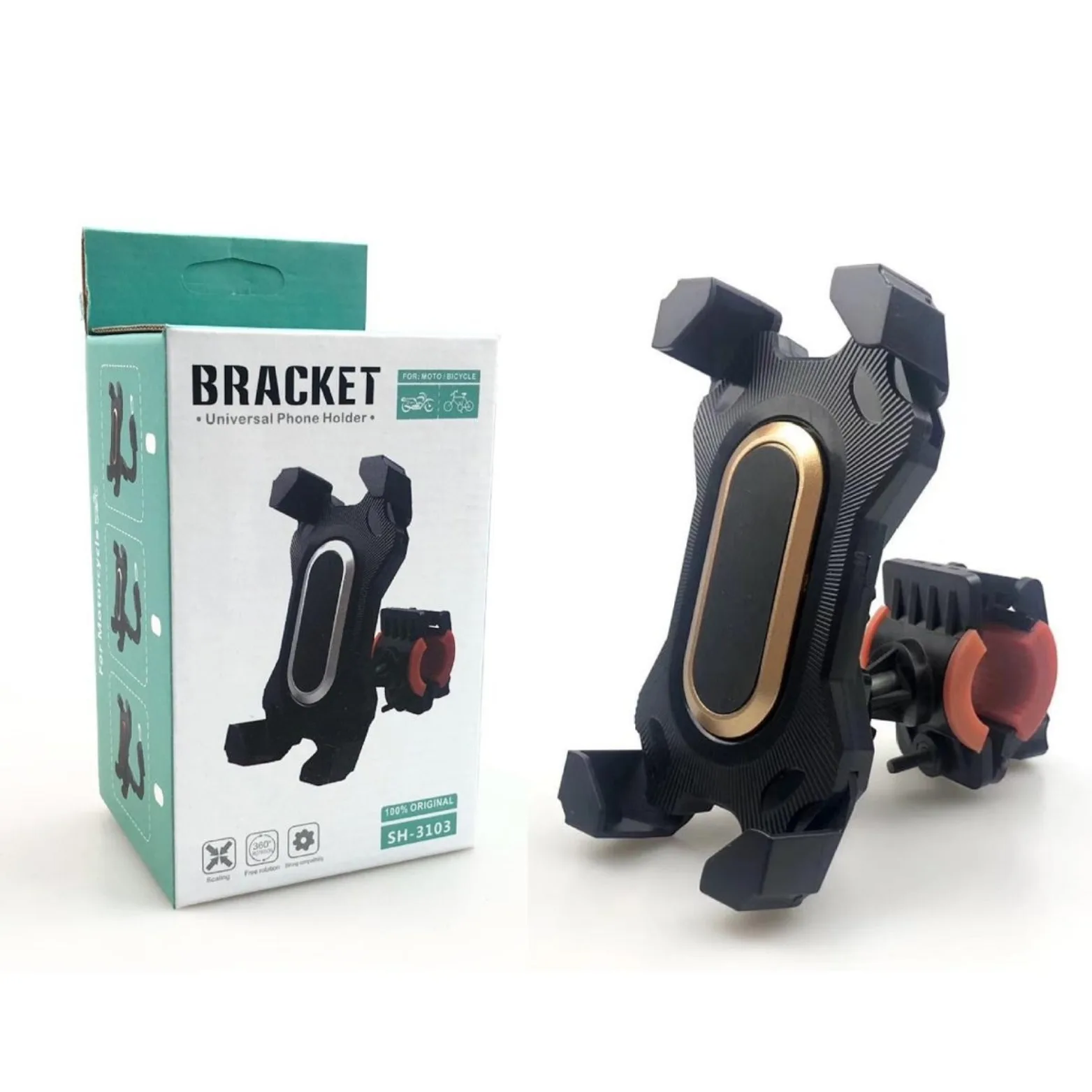 Bike Mobile Holder SH-3103 Price in Bangladesh | Universal Phone Holder for Bicycle & Motorcycle BD